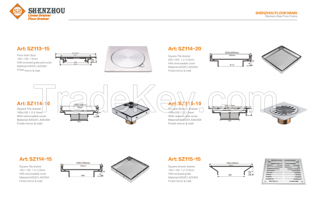 floor drain , 201/304 available