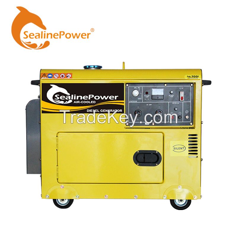 5kw Single-cylinder 4-stroke air-cooled diesel generator