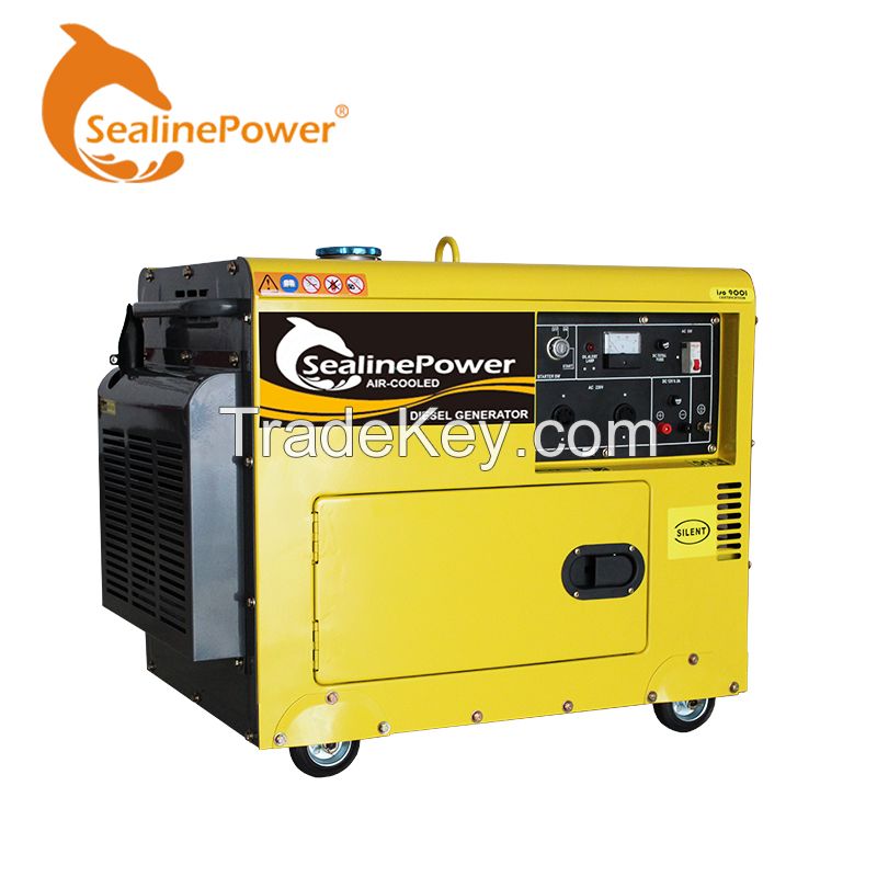 5kw Single-cylinder 4-stroke air-cooled diesel generator