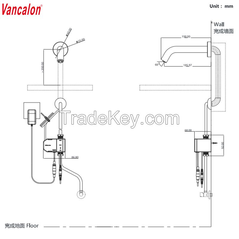 automatic faucet type soap dispenser