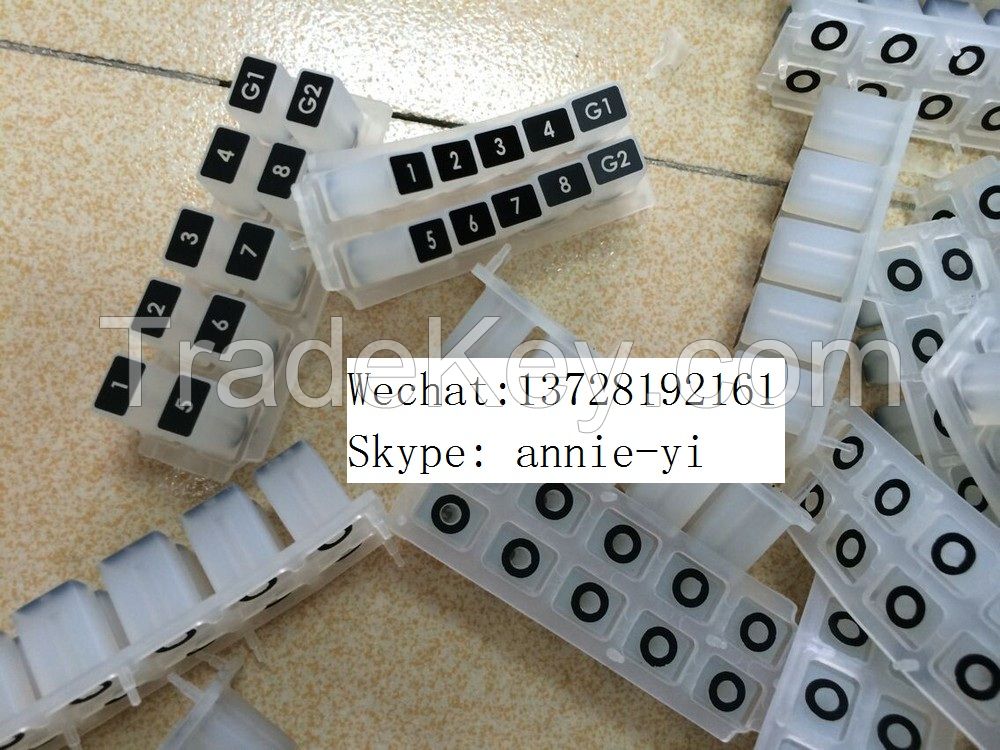 Custom molded silicone rubber keypad for TV remote controller