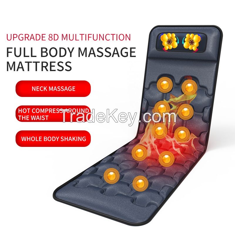 2022 New Electric Massager Shiatsu Kneading Full Body Massage Mattress Topper