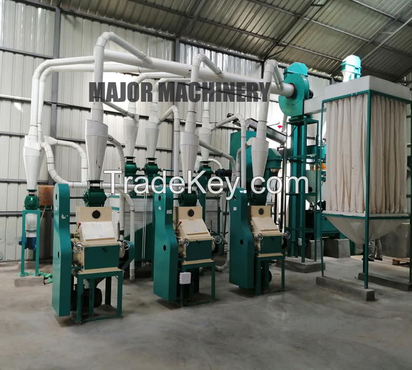 20T 30T Maize Corn Flour Mill Machine from Hebei MAJOR MACHINERY Co., Ltd