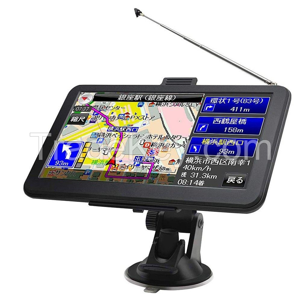 An all-in-one 7-inch portable high-definition vehicle navigator exported to Japan with ISDB-T TV function