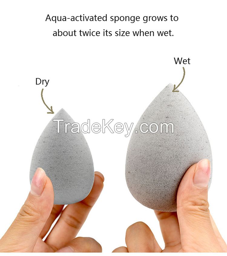 Cangli Custom Shape Plant Based Makeup Sponge blender With Sustainable Packaging Biodegradable Makeup