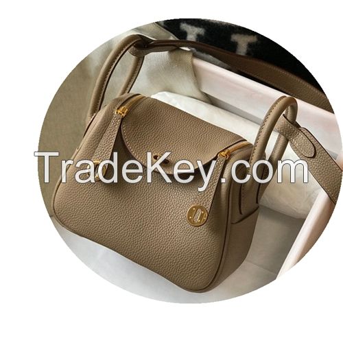 2022 new semi-handmade wax line lindi bag mini pillow bag one shoulder diagonal female bag doctor bag