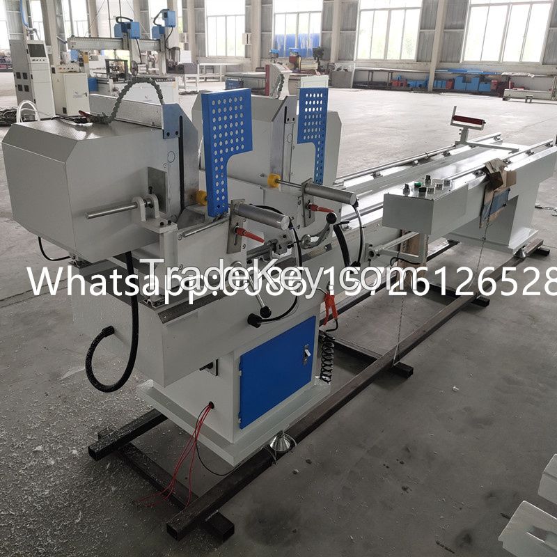 Double Head Cutting Saw For Upvc Window Door Making, Pvc Window Door Making Machine