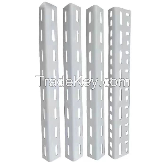 Industrial Material Size Customized Perforated Galvanized Angle Steel Bar