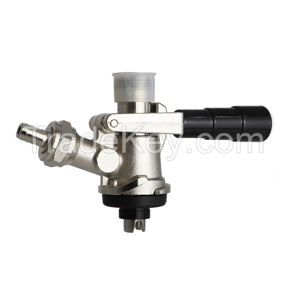 European Sankey Keg Coupler valve S Type Draft Beer Dispenser Tap With Safety Pressure Relief Valve