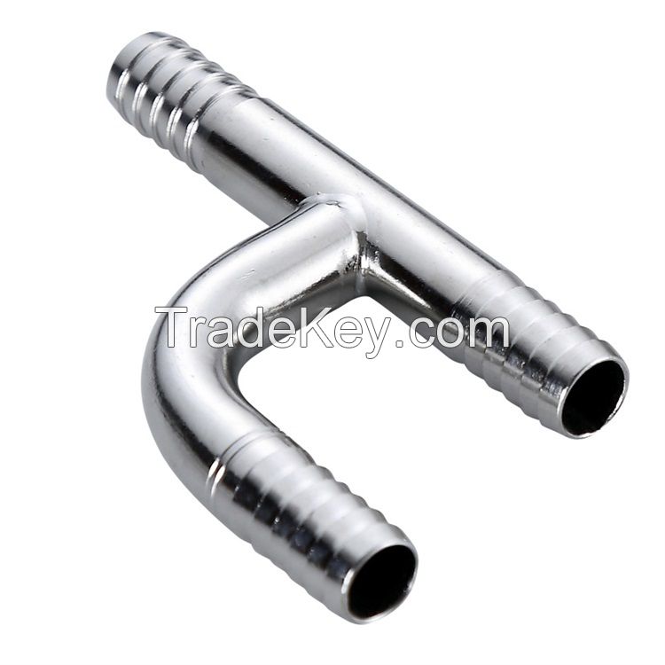 stainless steel manifold barbed tee beer dispenser tube