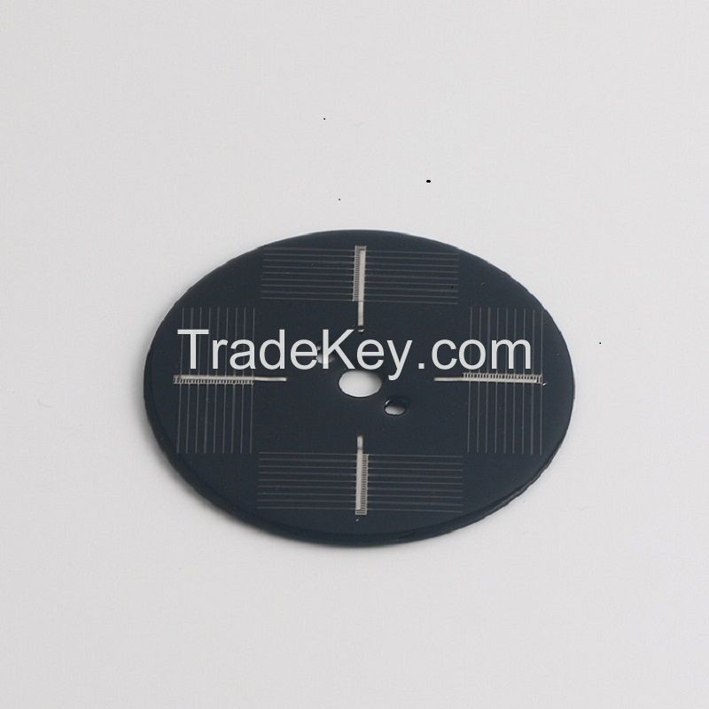 Customized circular multi contact solar panel, monocrystalline silicon solar cell 2V charging