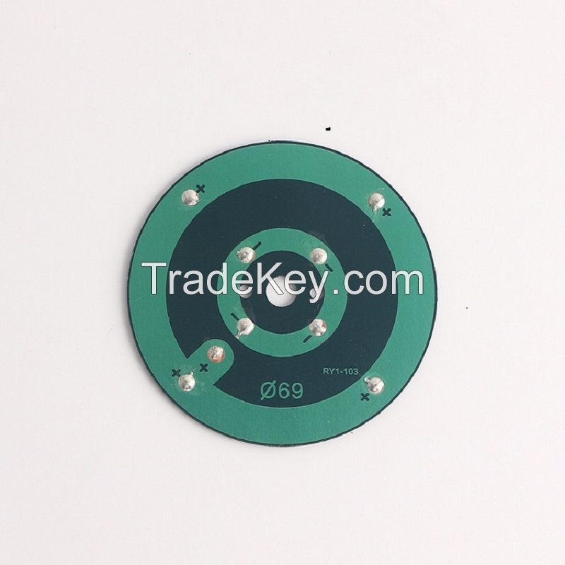 Customized circular multi contact solar panel, monocrystalline silicon solar cell 2V charging