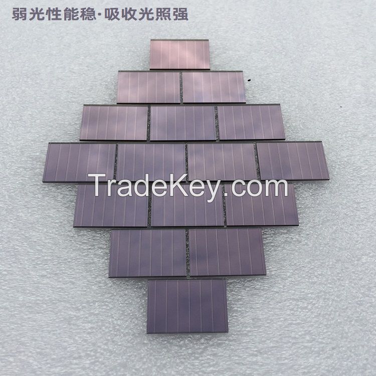 Customized amorphous silicon solar panel indoor low light power generation panel