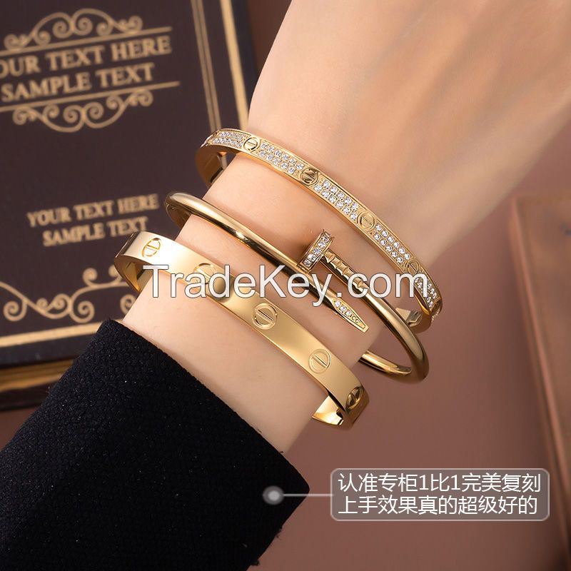 luxury designer Jewelry Gold Bracelet Rings Earrings CT logo