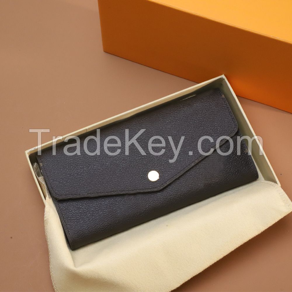 luxury brand wallet designer wallet card holder monogram canvas SARAH wallet
