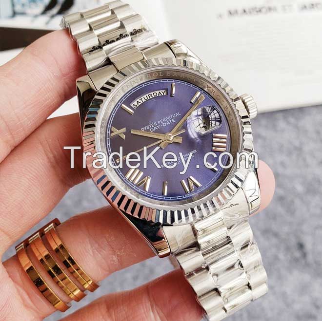 luxury Brand watch R logo oyster perpetual day date automatic watch