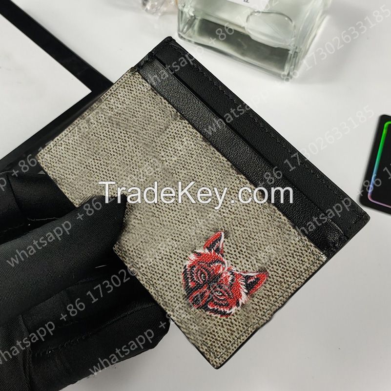 luxury brand designer wallet GG logo wallet slim card holder
