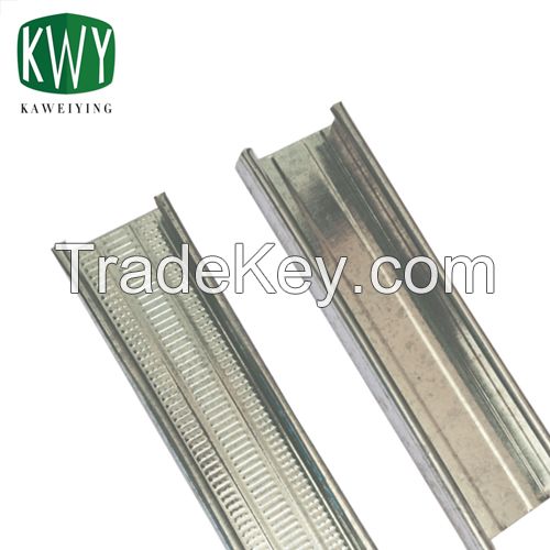 Good quality Galvanized Gypsum Metal Profile/Drywall Metal Stud/ Track/Ceiling Light Steel Keel