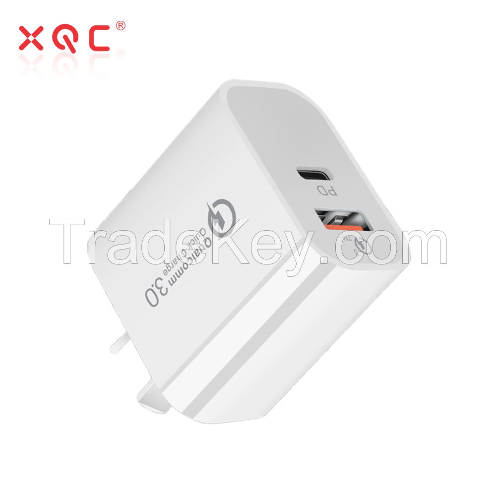 20W PD Charger USB Type C US EU UK AU Plug