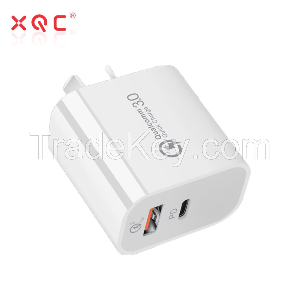 20W PD Charger USB Type C US EU UK AU Plug