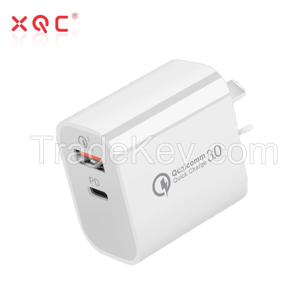 20W PD Charger USB Type C US EU UK AU Plug