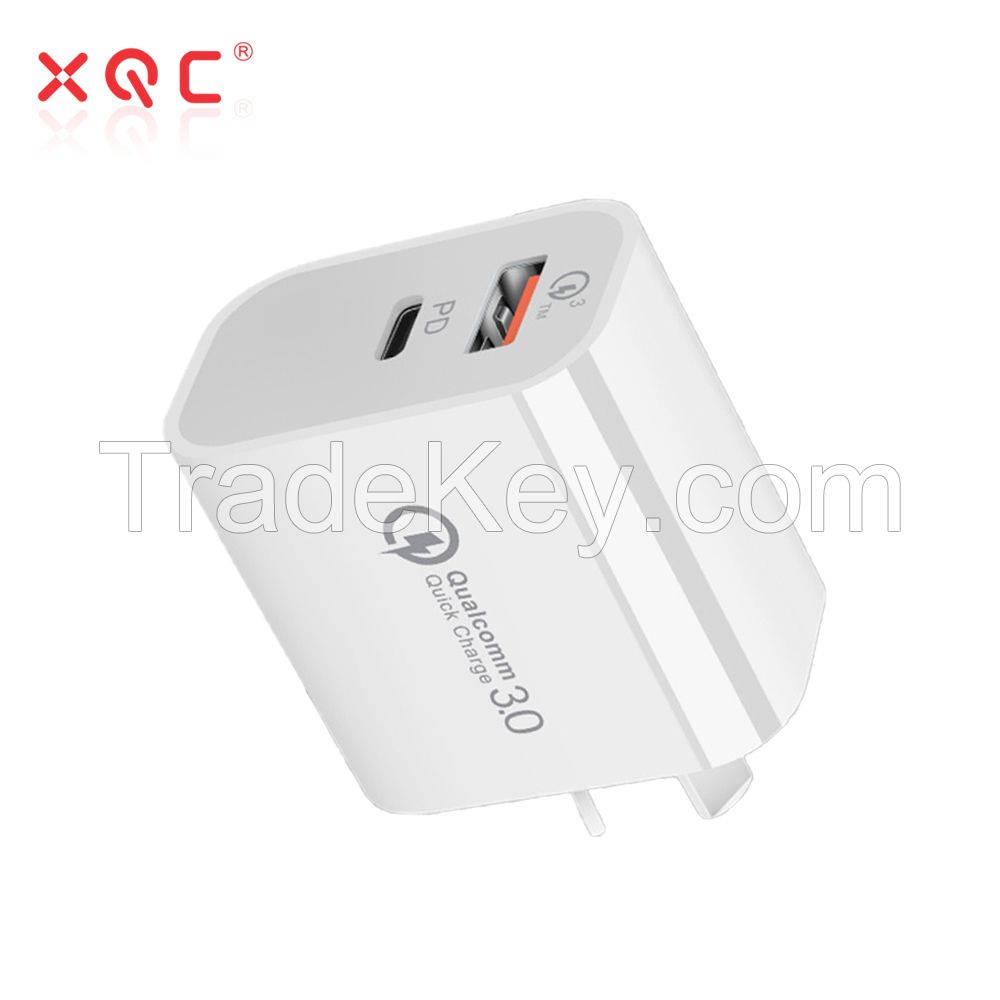 20W PD Charger USB Type C US EU UK AU Plug