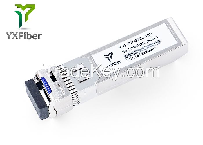 10g BIDI SFP+ Transceiver Tx1270nm / Rx1330nm 10km LC DDM