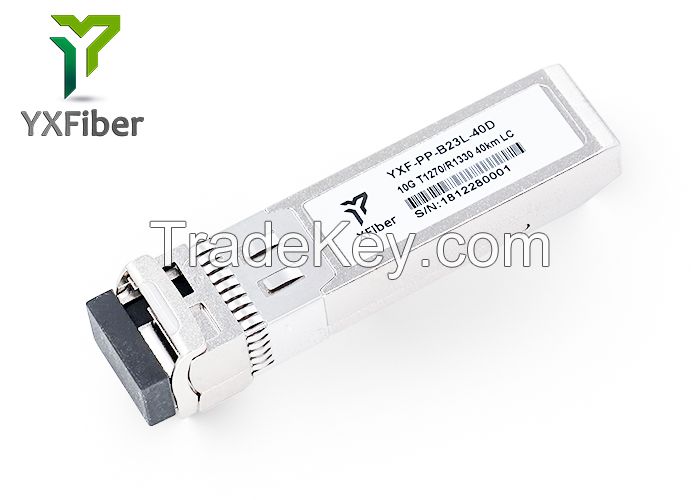 10Gb SFP Bidirectional Transceiver 1270nm /1330nm 40km LC With CE ROHS and FCC Approved