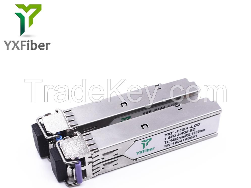 1.25G BIDI 40km 1310nm/1490nm LC SFP Optical Module