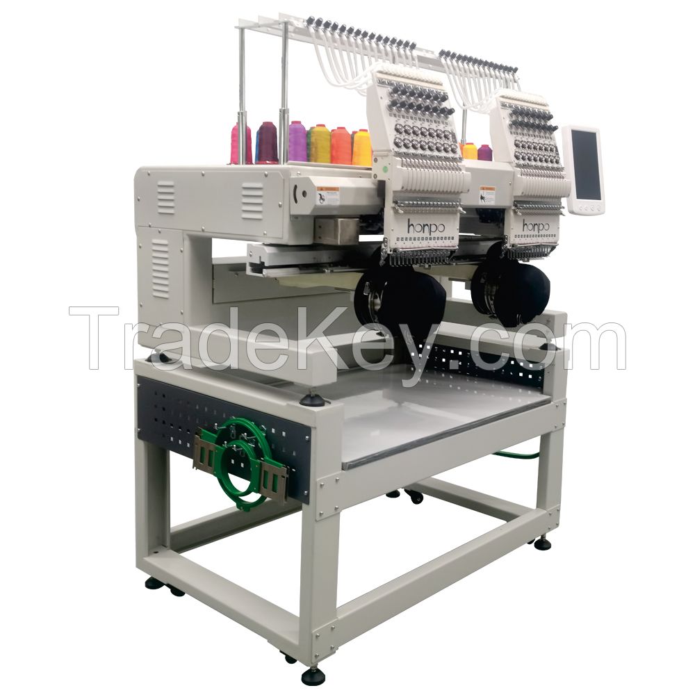 Honpo two head embroidery machine HP1502CE multi needle embroidery machines