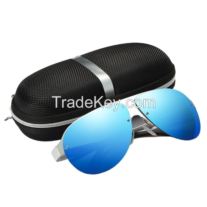 Fashion New 2022 Aluminum Magnesium Alloy Men's Polarized Sunglasses Driving Riding Sports Sunglasses Customized