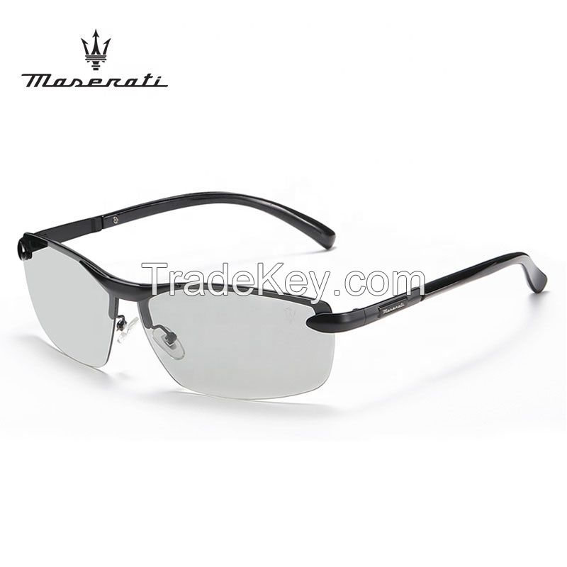 2022 Maserati Outdoor Retro Car Brand Luxury Resin Glasses Plastic Sunglasses