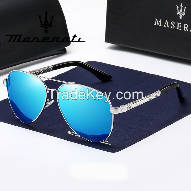 2022 New Maserati Authorized Car Sunglasses Outdoor Riding Men's Driving Sunglasses