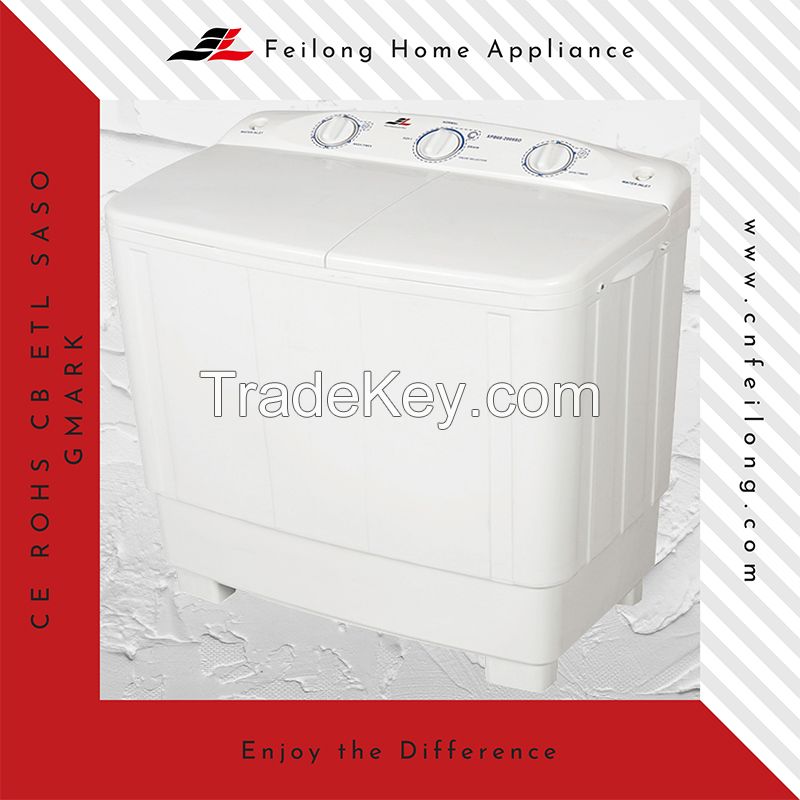 7kg Semi automatic Twin tub washing machine chines factory high quality