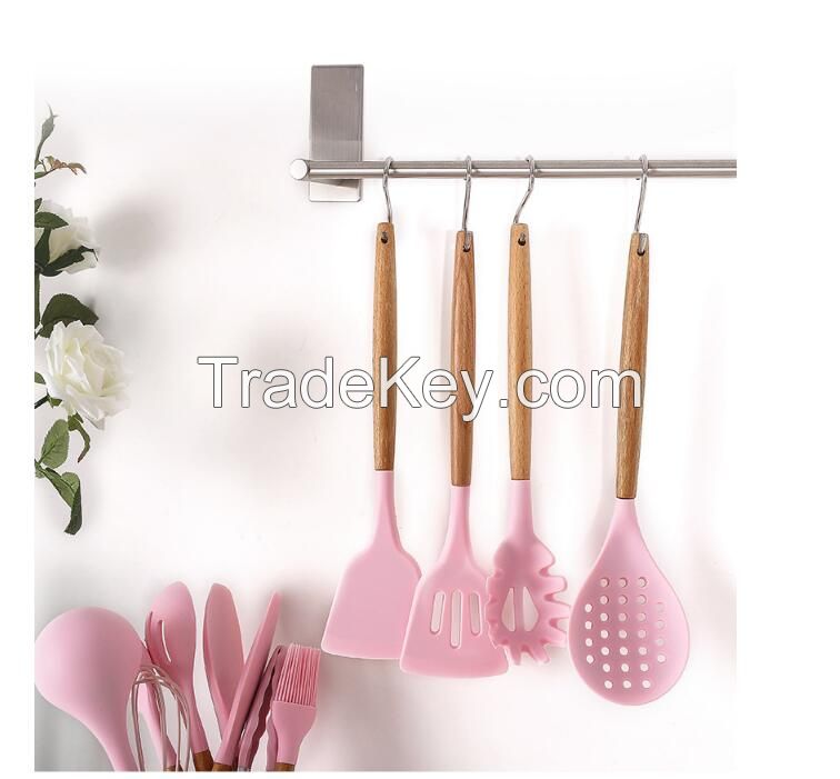 Silicone Utensils Cooking Sets Kitchen Utensils Sets 10pcs/Set with Color Box