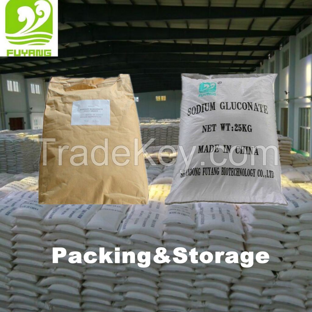 Factory price Cas 527-07-1 white 99% Sodium Gluconate/Gluconic for food grade