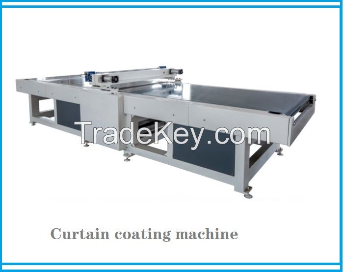 high gloss uv painted mdf curtain coater machine curtain coating equipment