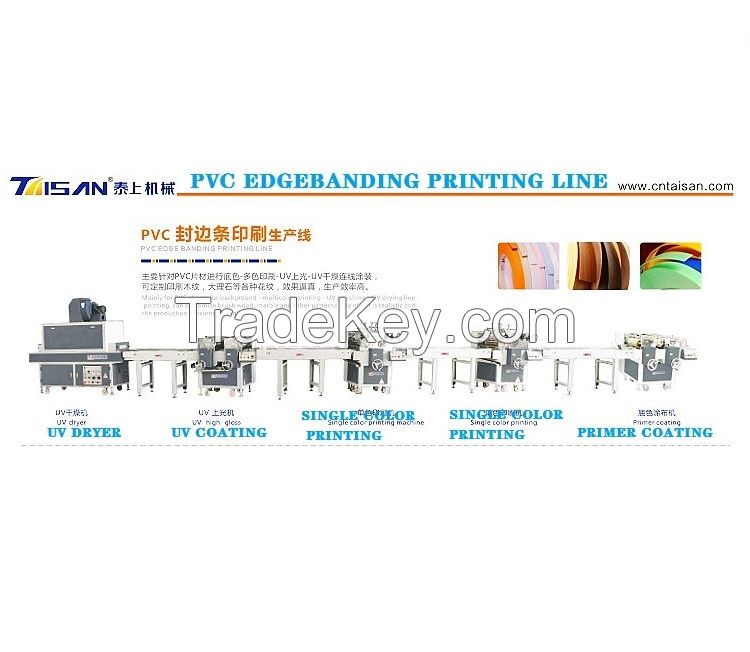 new design super matt edge banding printing machine coating machine printing production line