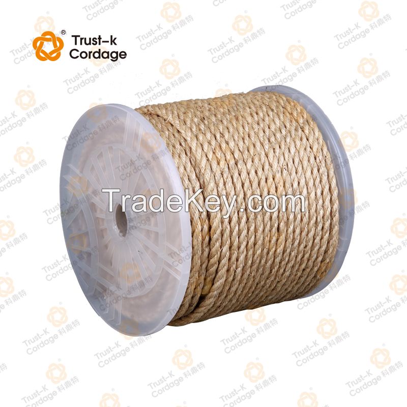 factory direct 3 strand twist jute sisal rope