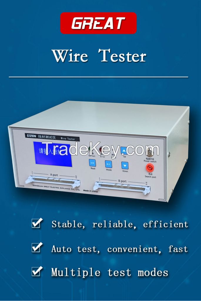 128PIN Cable Continuity Tester, Short-Circuit Test Equipment, Cable Testing Instrument for USB and All Other Kinds of Short-Circuit, Continuity, Dislocation Cable Tester