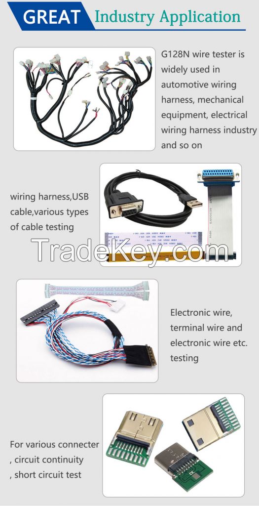 128PIN Cable Continuity Tester, Short-Circuit Test Equipment, Cable Testing Instrument for USB and All Other Kinds of Short-Circuit, Continuity, Dislocation Cable Tester