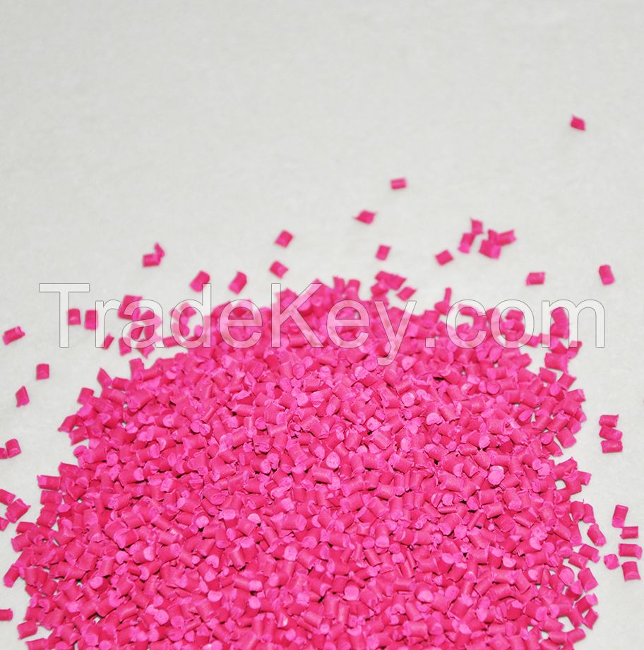 Pink Color Masterbatch for PP, PE, HDPE, LDPE, LLDPE for Blown, Injection, Extrusion Mould