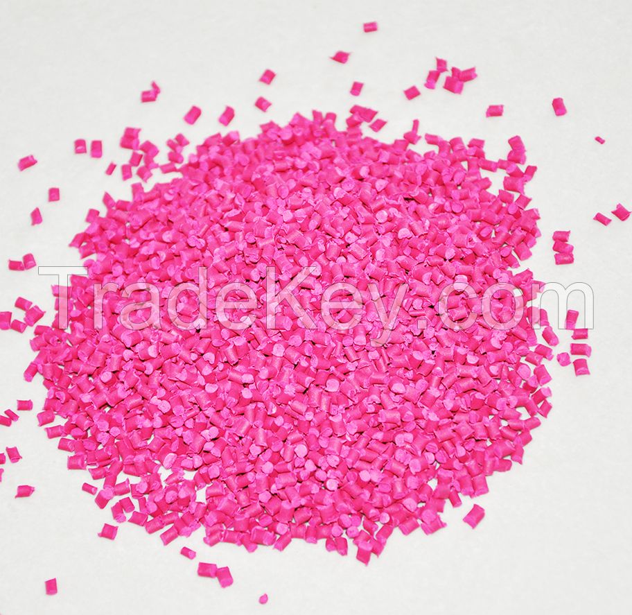 Pink Color Masterbatch for PP, PE, HDPE, LDPE, LLDPE for Blown, Injection, Extrusion Mould