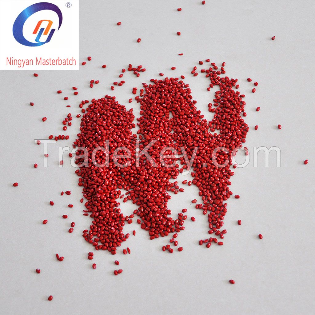 Red Color Plastic Masterbatch for PP PE Suitable for Blown,Injection and Extrusion Mould