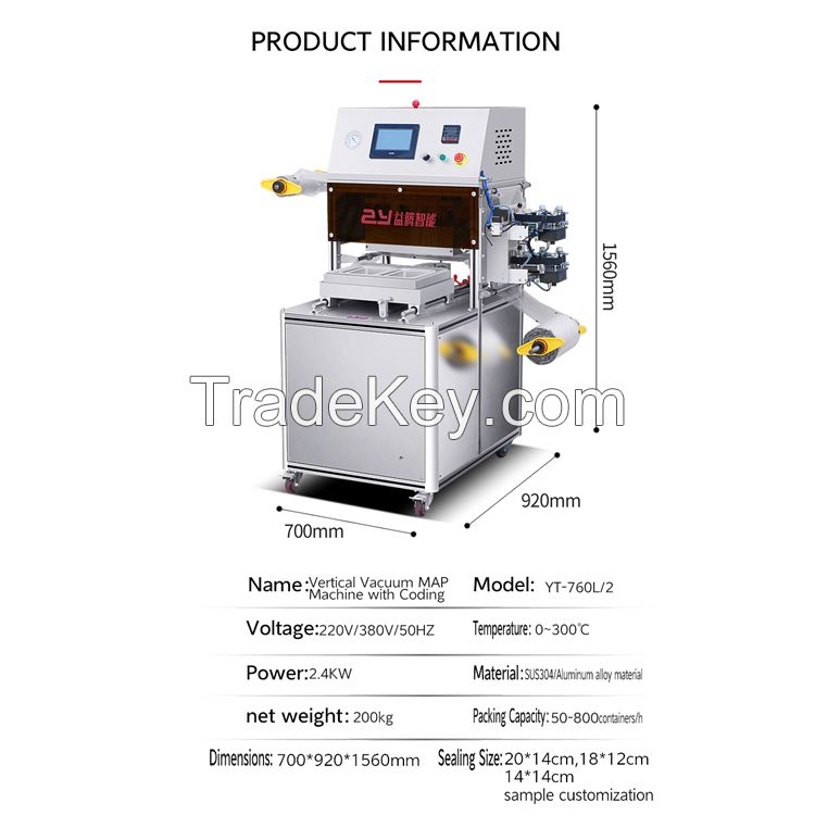 Modified Atmosphere Packing Machines Vacuum Sealing Packaging Machine