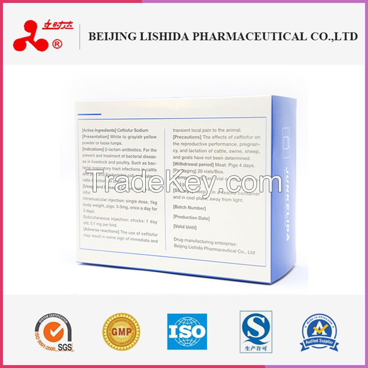 Ceftiofur sodium for injection