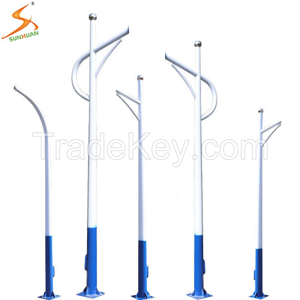 Galvanized stain steel lamp pole 5M-12M