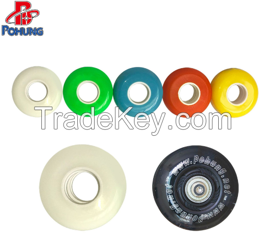 PU high elasticity translucent glowing skateboard wheel