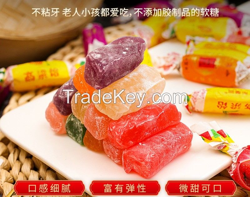 Sorghum gummies mixed with flavored brushed sorghum sorghum