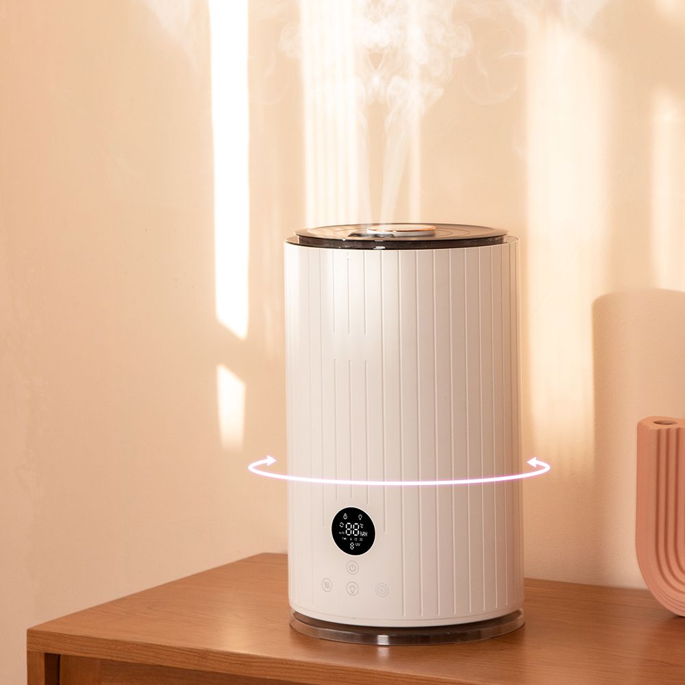 2022 5L new portable air ultrosonic cool mist big spray personal humidifier manufacturer head shaking UV sterilization smart auto power off with aroma diffuser function mute humidification